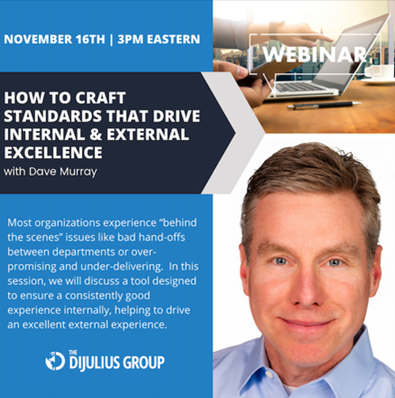 craft standards that drive internal and external excellence