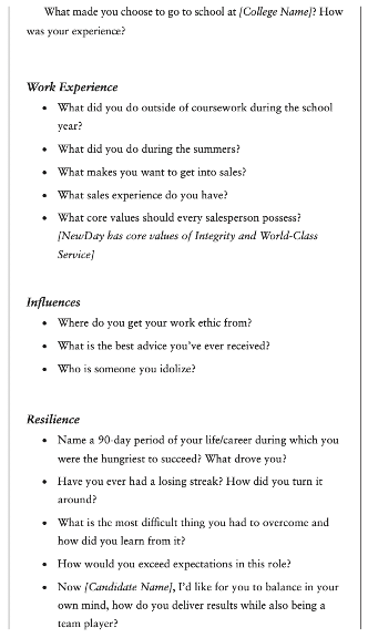 Newday Interview Script3, The DiJulius Group