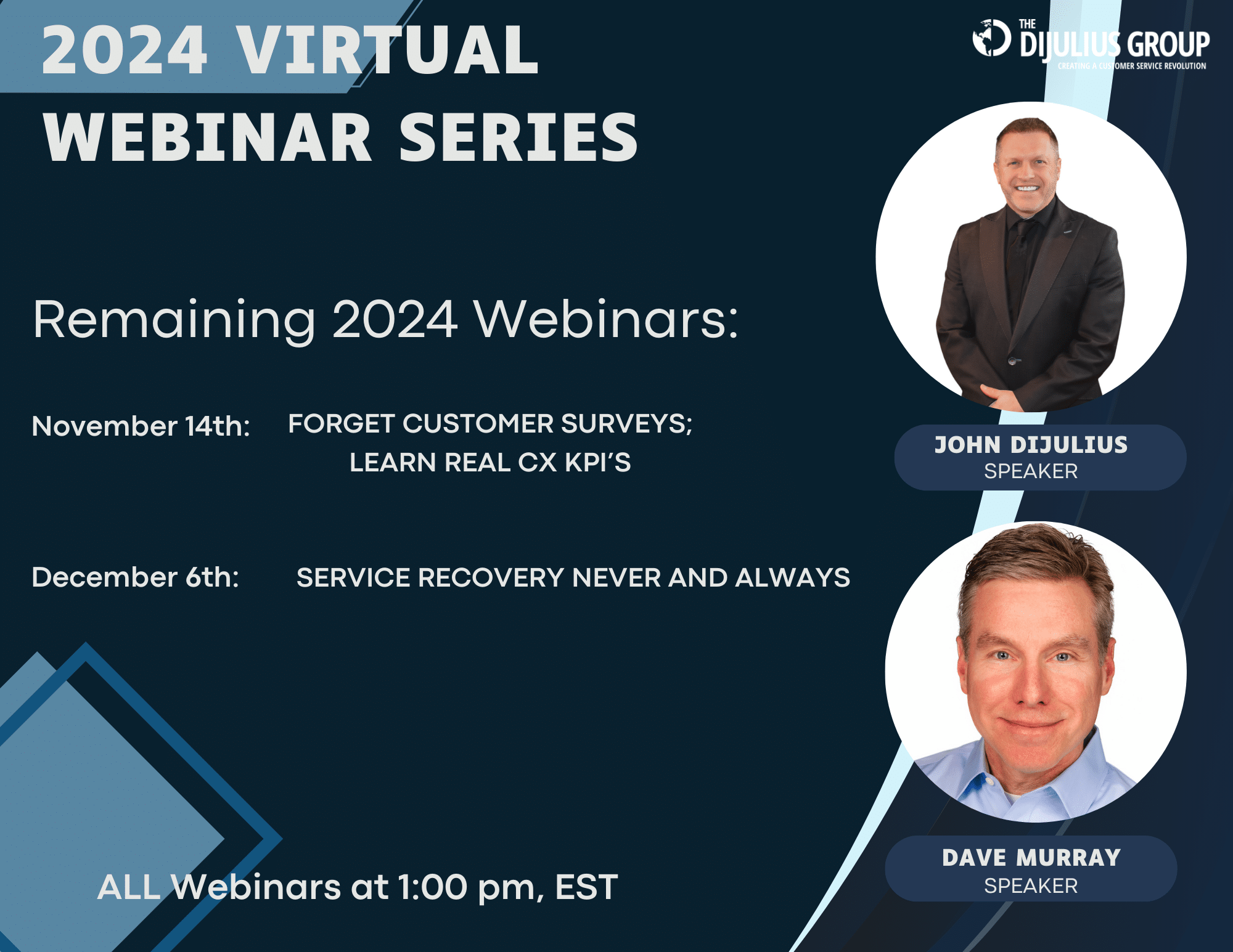 ALL EXR Webinars 1, The DiJulius Group