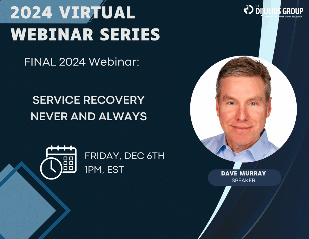 ALL EXR Webinars, The DiJulius Group
