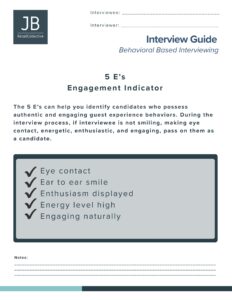 Interview Guide Behavioral Based, The DiJulius Group